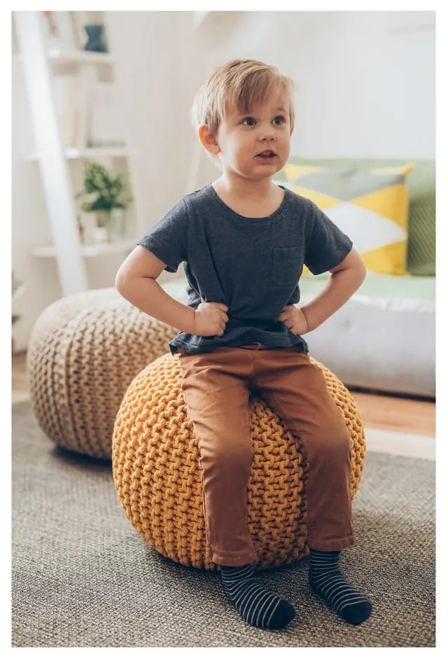 Puf Bonami Essentials, maro nisipiu