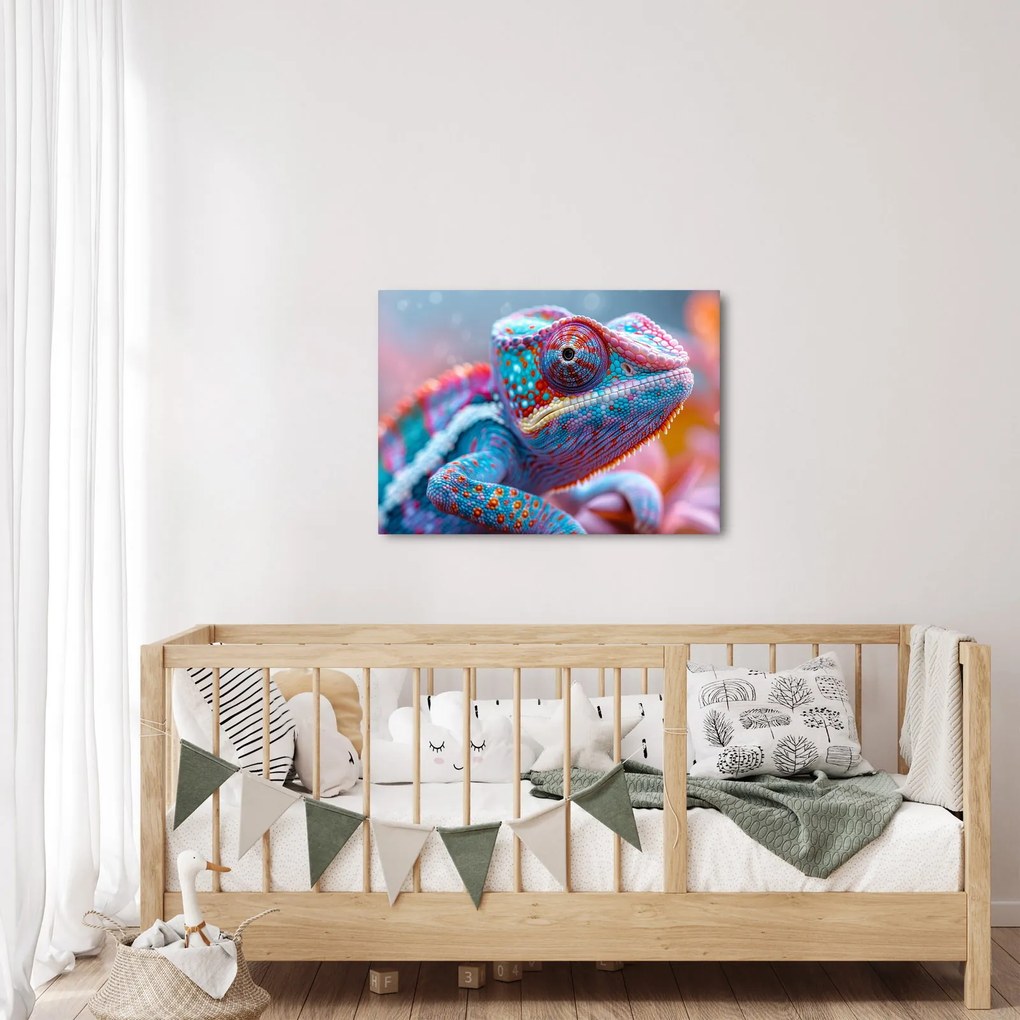 Tablou - Cameleon colorat (70x50 cm)