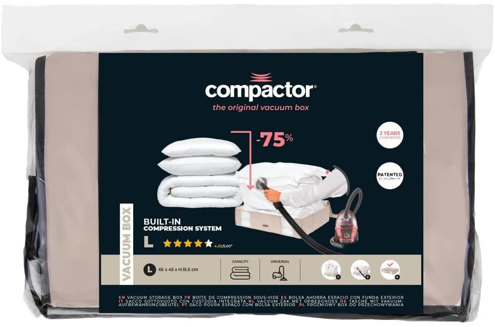 Cutie depozitare cu sac vacuum Compactor Life L