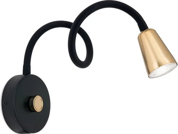 Aplica de perete flexibila cu spot GU10 DOTTY negru