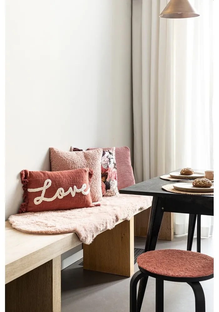 Pernă decorativă 50x30 cm Cotton Slub Love - Tiseco Home Studio