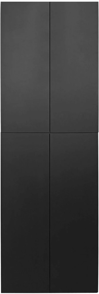Dulap inalt acte Jarvie negru 60/35/180 cm