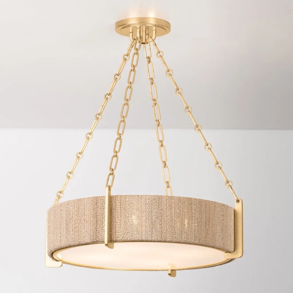 Lustra suspendata design LUX, Franghia Abaca, Quebec 56cm