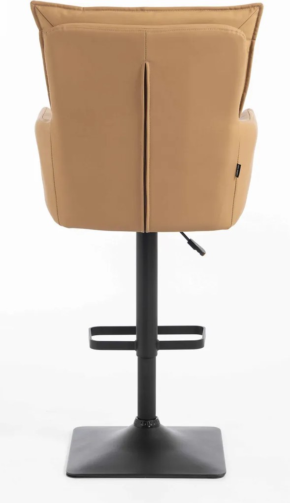 HR250KW Scaun Piele Ecologică Premium Soft Culoare Caramel Bază Neagră