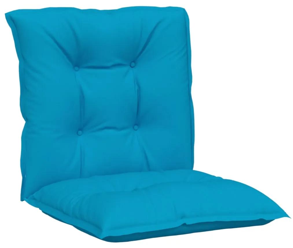 Perne pentru scaun de gradina, 2 buc., albastru, 100x50x7 cm 2, Albastru, 100 x 50 x 7 cm