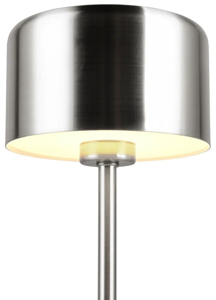 Veioză argintie LED cu intensitate reglabilă (înălțime 30 cm) Jeff – Trio