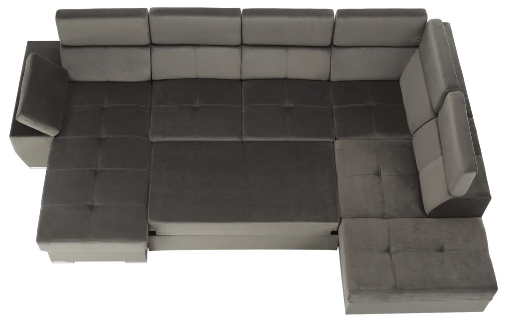 Set canapea fotolii Lamour (gri maro) (S). 1040164