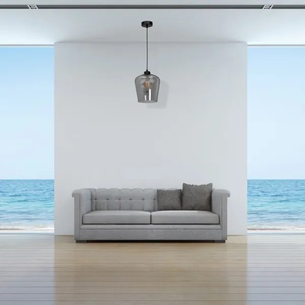 Lustră pe cablu SANTIAGO 1xE27/60W/230V negru