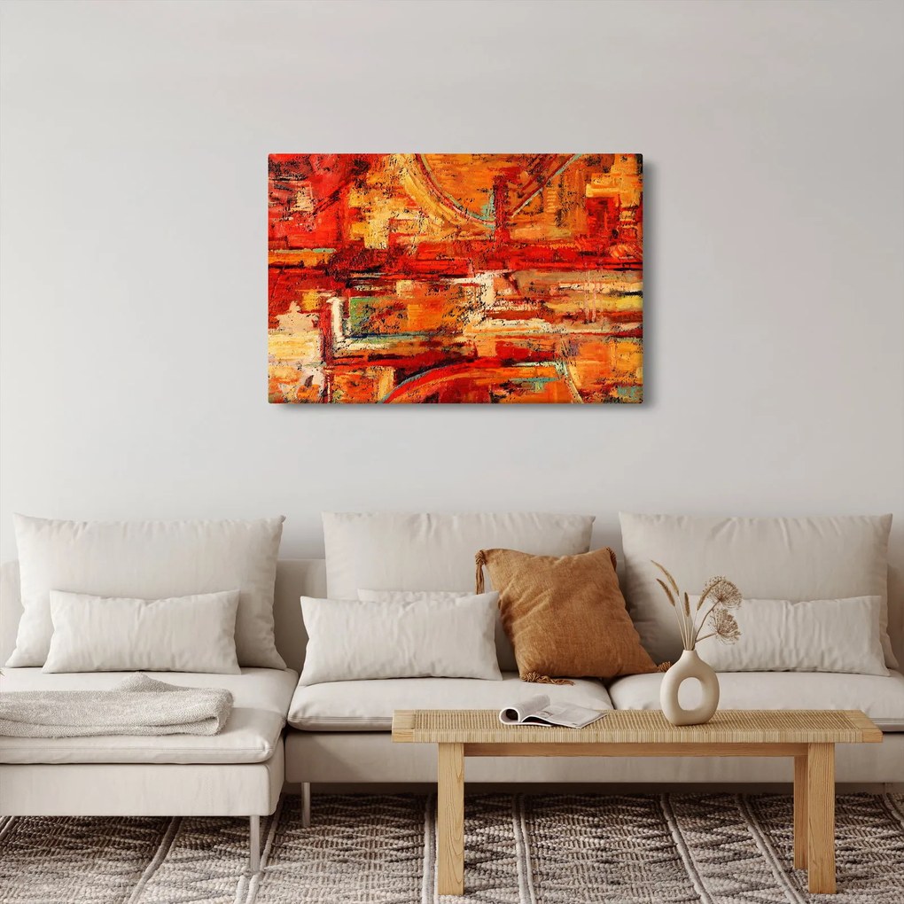 Tablou cu pictură pe pereți (90x60 cm)