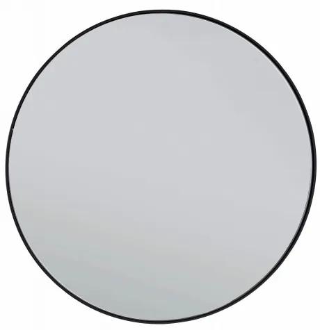 Oglinda decorativa cu rama metalica, Planet Round Fumuriu / Negru