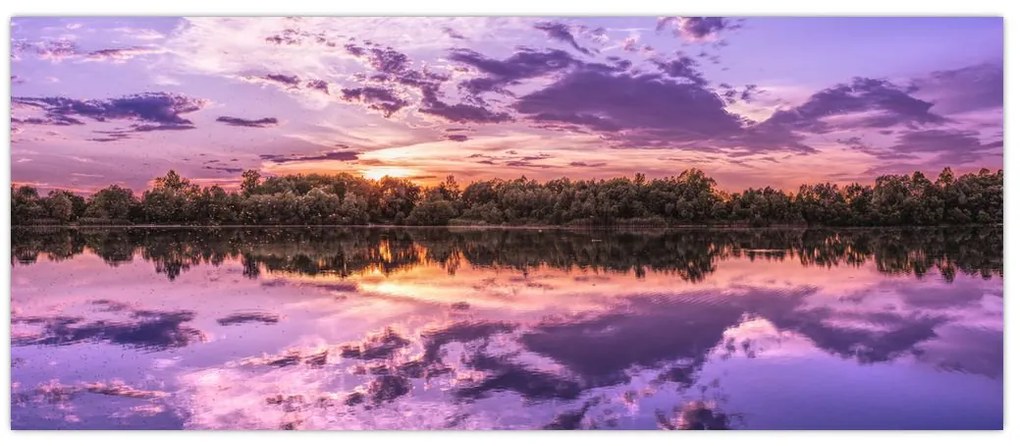 Tablou cu cerul violet (120x50 cm)