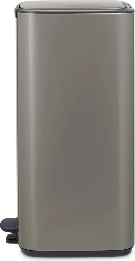 Coș de gunoi gri cu pedală din oțel 30 l Bo – Brabantia