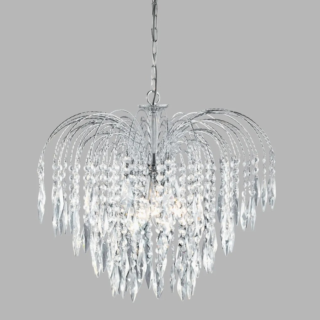 Lustra cristal suspendata design elegant Waterfall 5L 4175-5 SRT