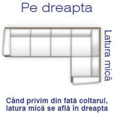 Coltar extensibil modern cu cotiere reglabile,Como