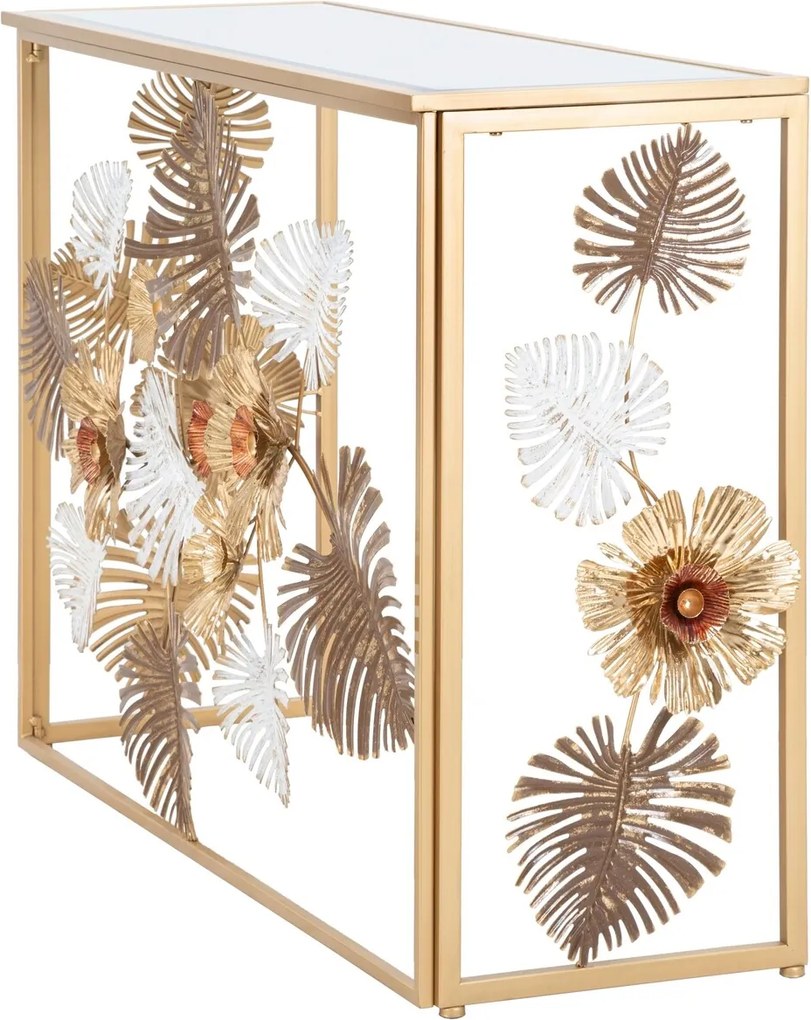 Consola Glam Floris, Mauro Ferretti, 113x40x80 cm, fier, multicolor
