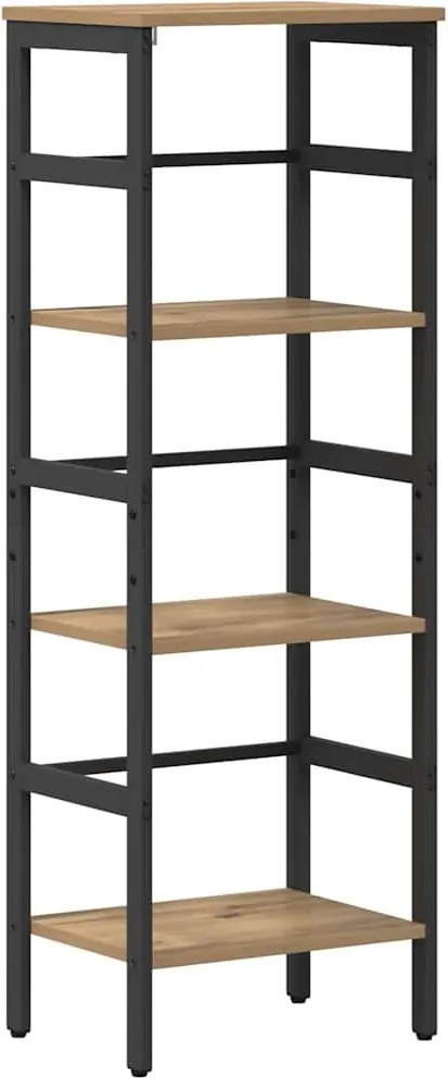 vidaXL Raft pentru cărți Stejar Artizanal 40 x 29,5 x 115 cm