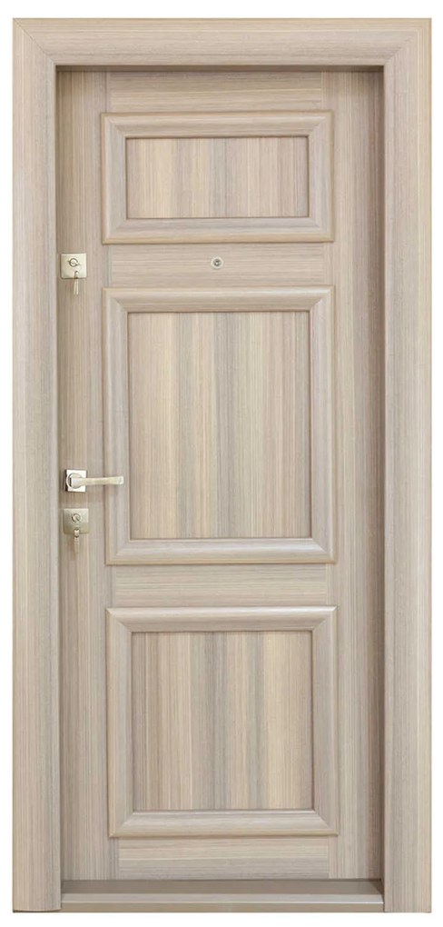 Ușă Metalică cu MDF Arhitect 421 Teak PVC Stânga