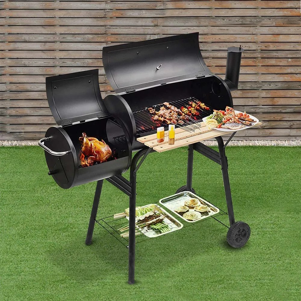 2 in 1 Gratar carbune  BBQ si Smoker