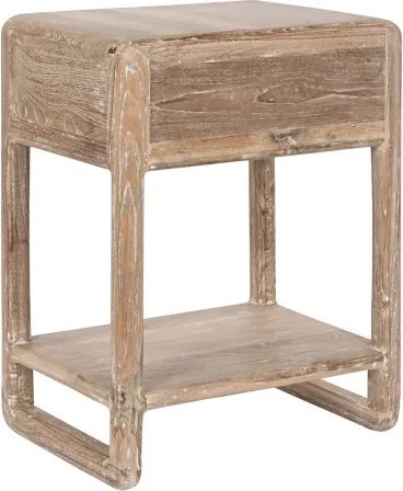 Set 3 console din lemn de tec reciclat, finisaj natural, „Origin”