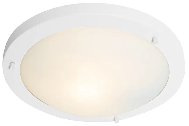 Plafoniera moderna alba 31 cm IP44 - Yuma