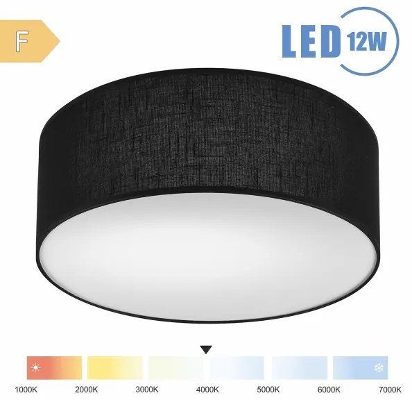 Plafonieră LED Brilagi SIRIJA LED/12W/230V d. 35 cm negru