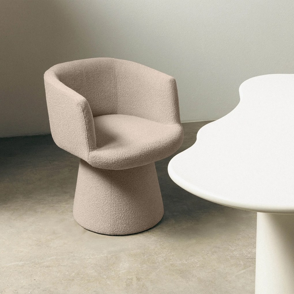 Fotoliu design rotativ YATO, bej