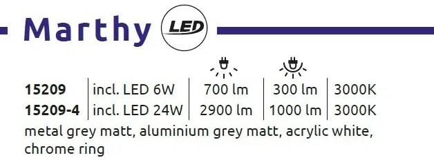 Lustra LED suspendata stil minimalist MARTHY 4L