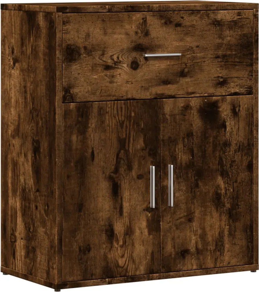 vidaXL Dulap, stejar fumuriu, 60x31x70 cm, lemn prelucrat