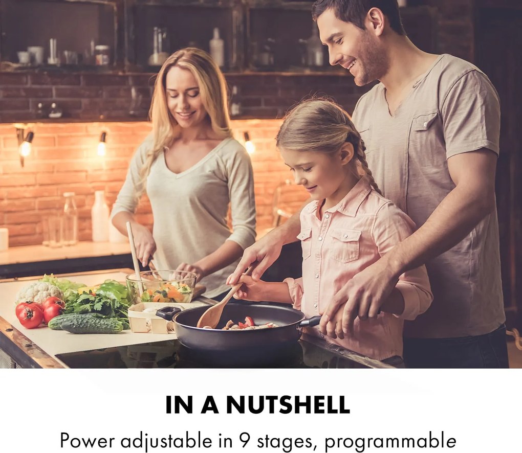 Klarstein Delicatessa 90 Flex, plita incorporabila, inductie, 5 zone, 7400 W, de sine statatoare