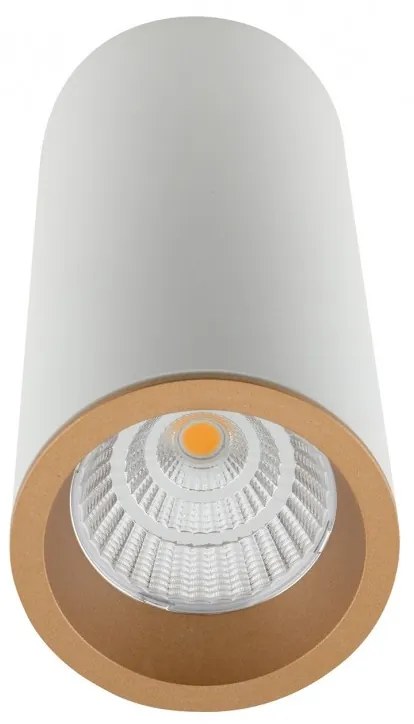 Spot LED aplicat design minimalist LONG alb/auriu C0153 MX + RC0153/C0154 GOLD