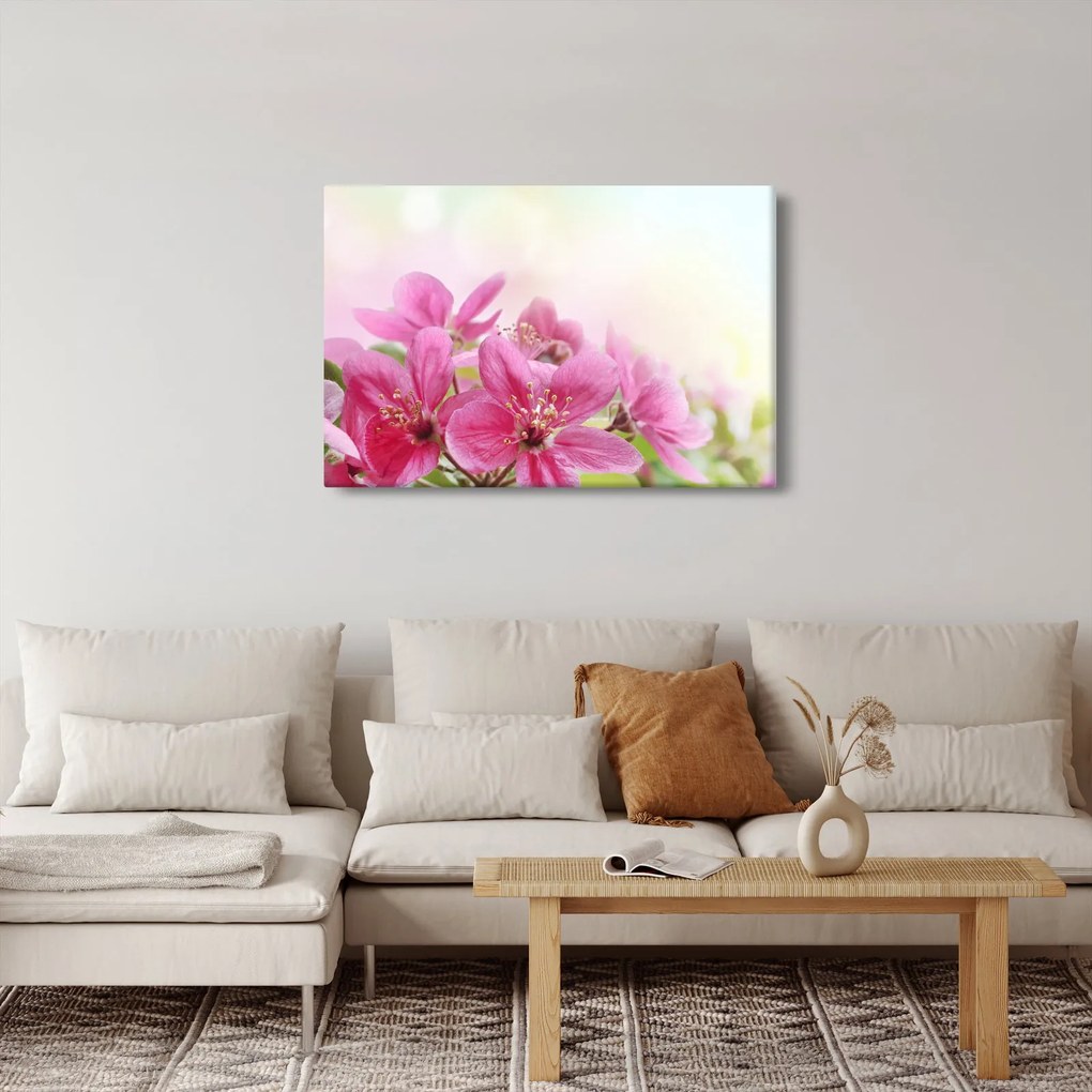 Tablou - Flori roz (90x60 cm)