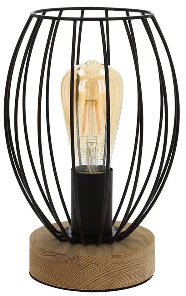 Spot-Light DO84449174 - Lampă de birou GUNNAR 1xE27/25W/230V, stejar