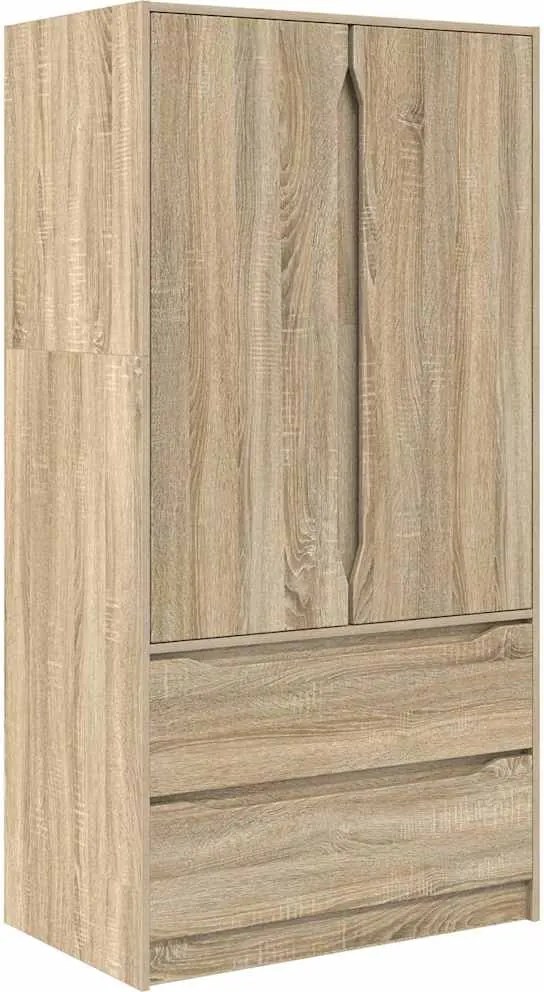 vidaXL Dulap de Baie Stejar Sonoma 79,5 x 49 x 156 cm Lemn compozit