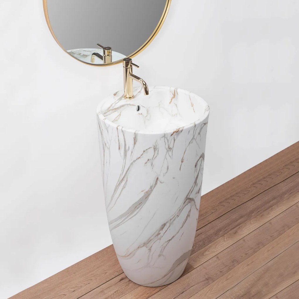 Lavoar freestanding Ceramic Anya Lava mat