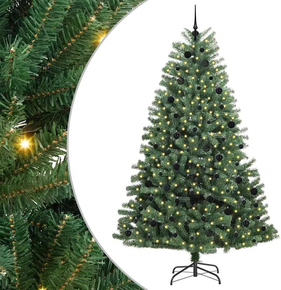 vidaXL Brad de Crăciun artificial cu ramuri articulare Verde 240 cm