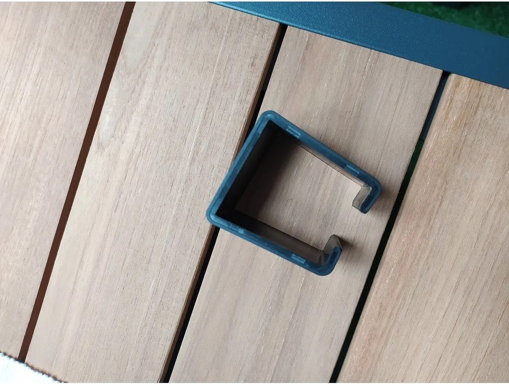 Set mobilier de grădină gri din aluminiu pentru 5 persoane Rotterdam – Rojaplast