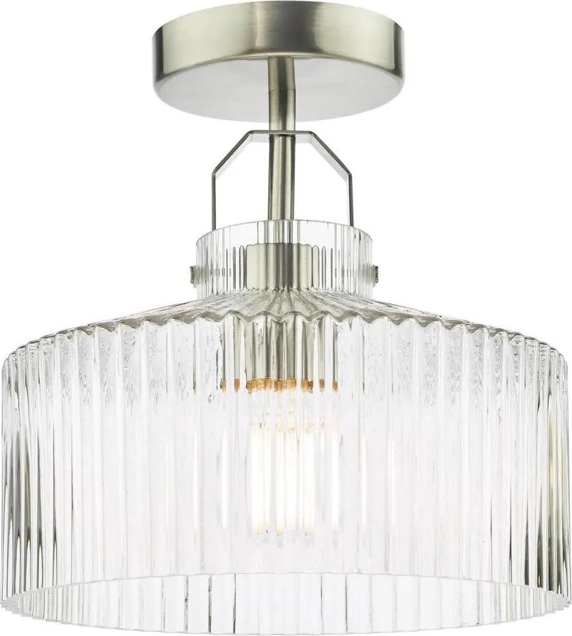 Där Lighting LEN4846 - Lustră aplicată LENKA 1xE27/60W/230V crom mat