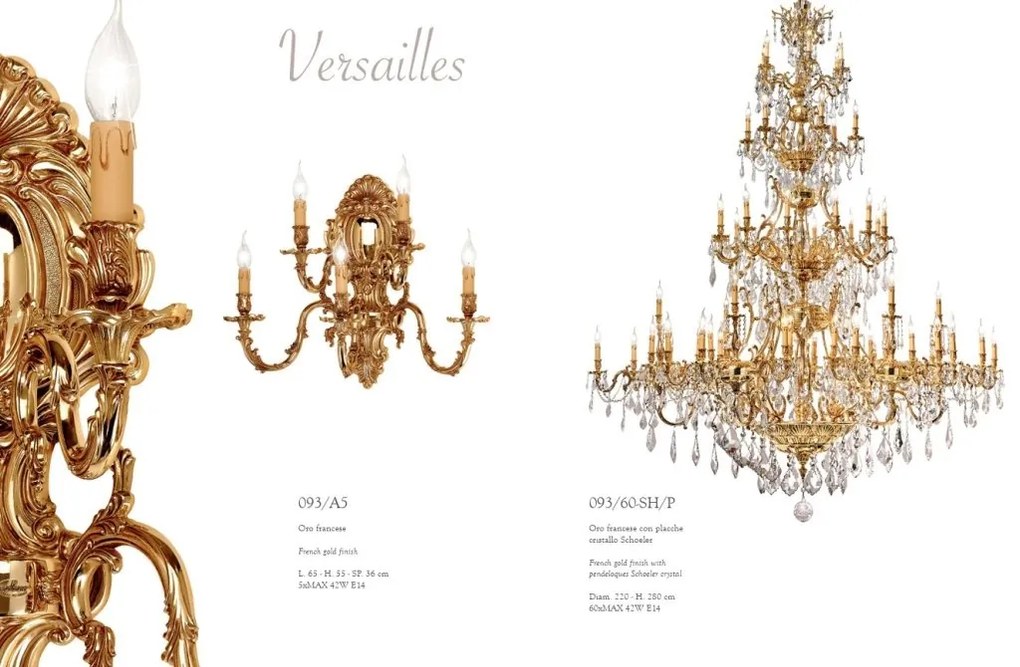 Aplica de perete LUX realizata manual, Versailles
