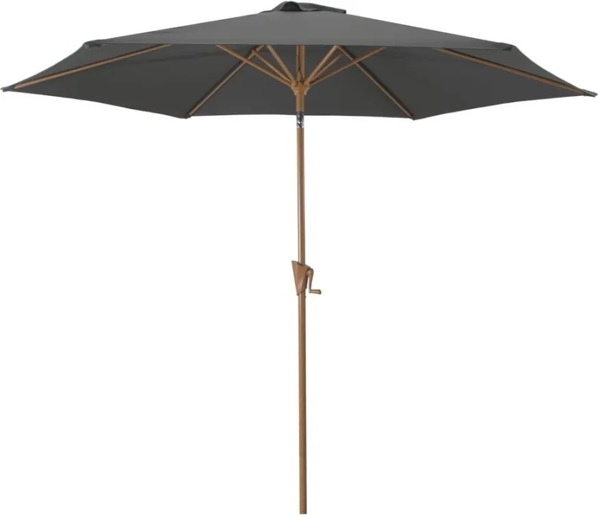Umbrela de soare înclinabilă ROJA WOOD 3 m, gri.