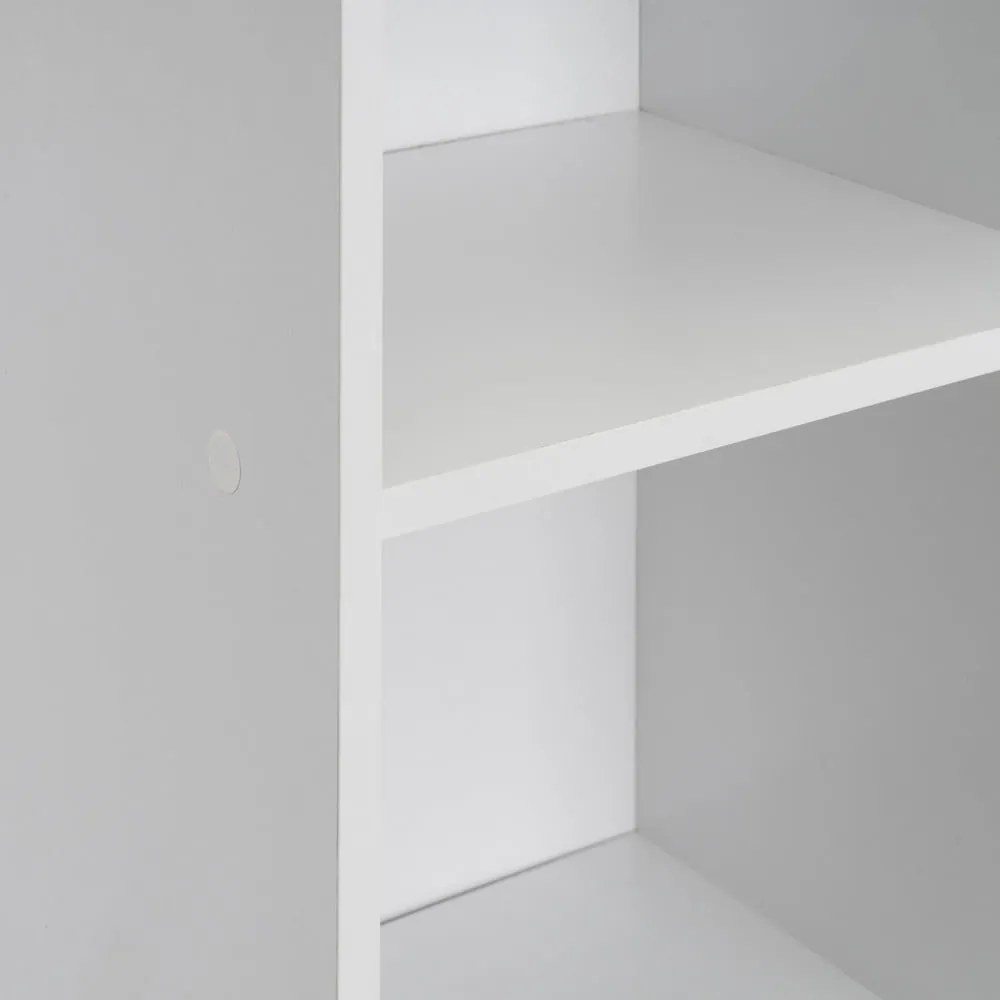 Bibliotecă albă 30x106x24 cm Cube – Casa Selección