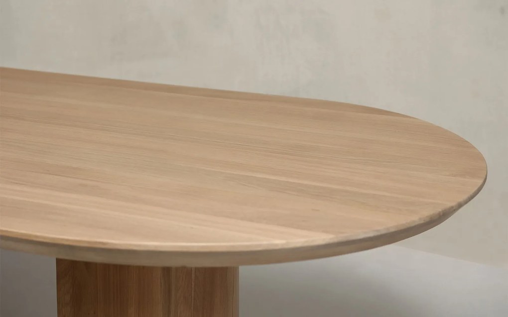 Masă lemn masiv de dining Quantum, 280 × 110 × 75 cm