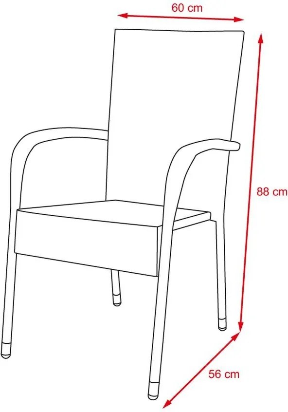 Set mobilier de grădină din ratan Avenberg ESPERIA, 13 piese