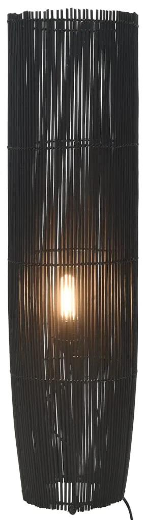 Lampa de podea, negru, 61 cm, rachita E27 Negru, 61 cm, 1, Negru
