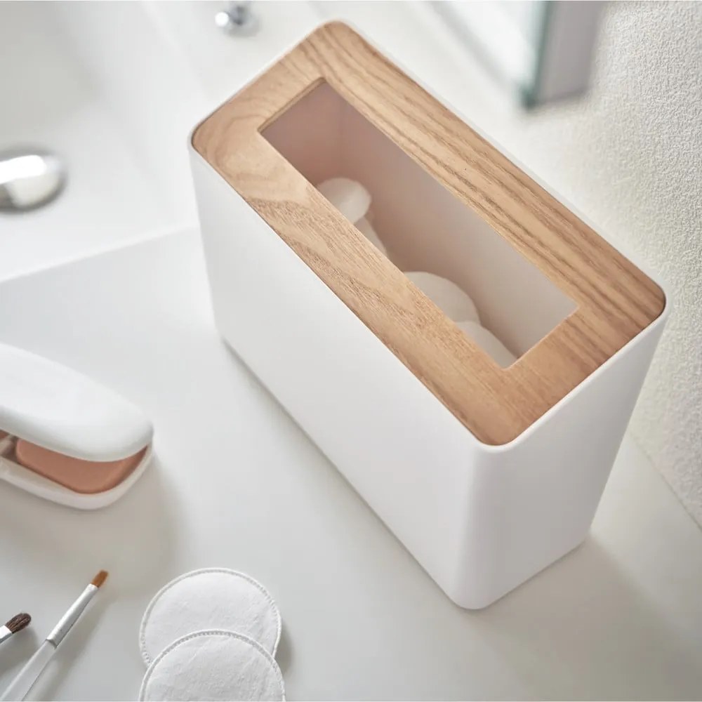 Coș de gunoi alb pentru birou din plastic 2,3 l Rin – YAMAZAKI