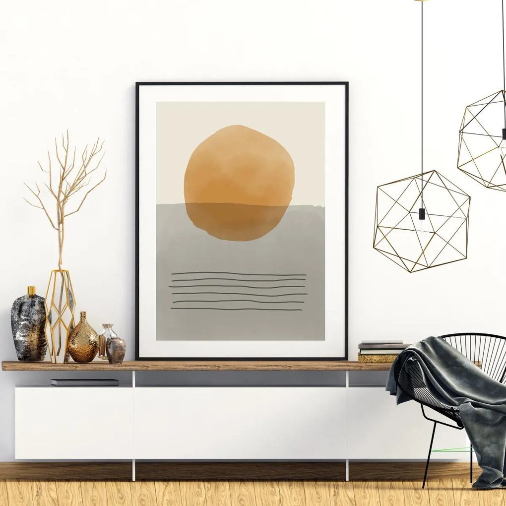 Poster - Abstracție pictată (A4)