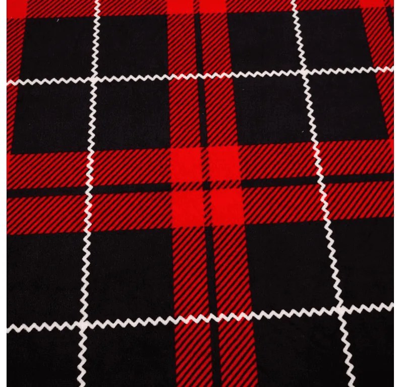 Cearsaf Cocolino microplus cu elastic ALBURY 90x200 cm rosu