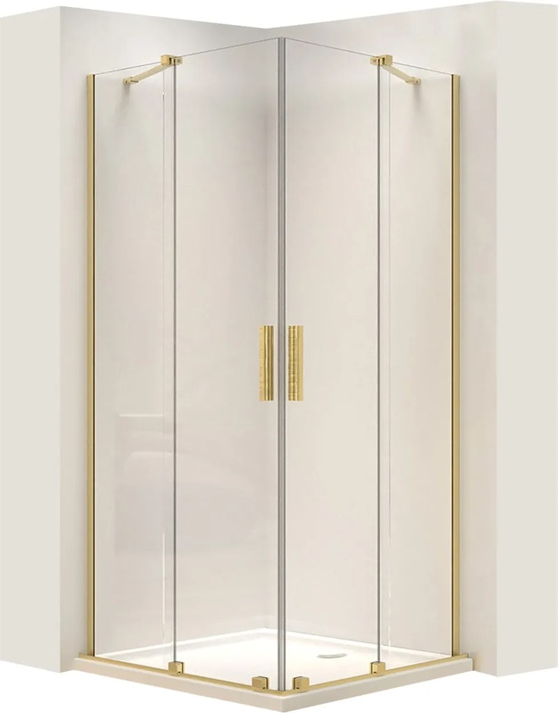Cabina dus REA Montana Double Gold Brush 80x80