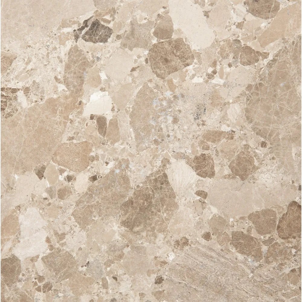 Măsuță de cafea maro deschis rotundă din marmură ø 80 cm Naxos – Actona