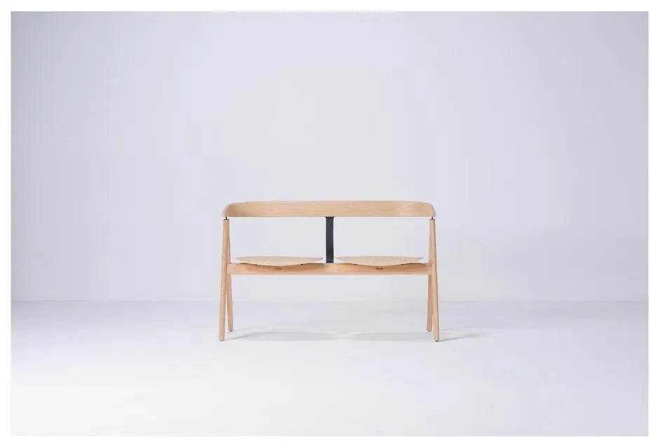 Bancă din lemn de stejar Gazzda Ava, natural