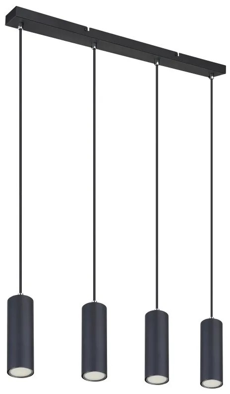 Lustra cu 4 pendule design modern ROBBY negru